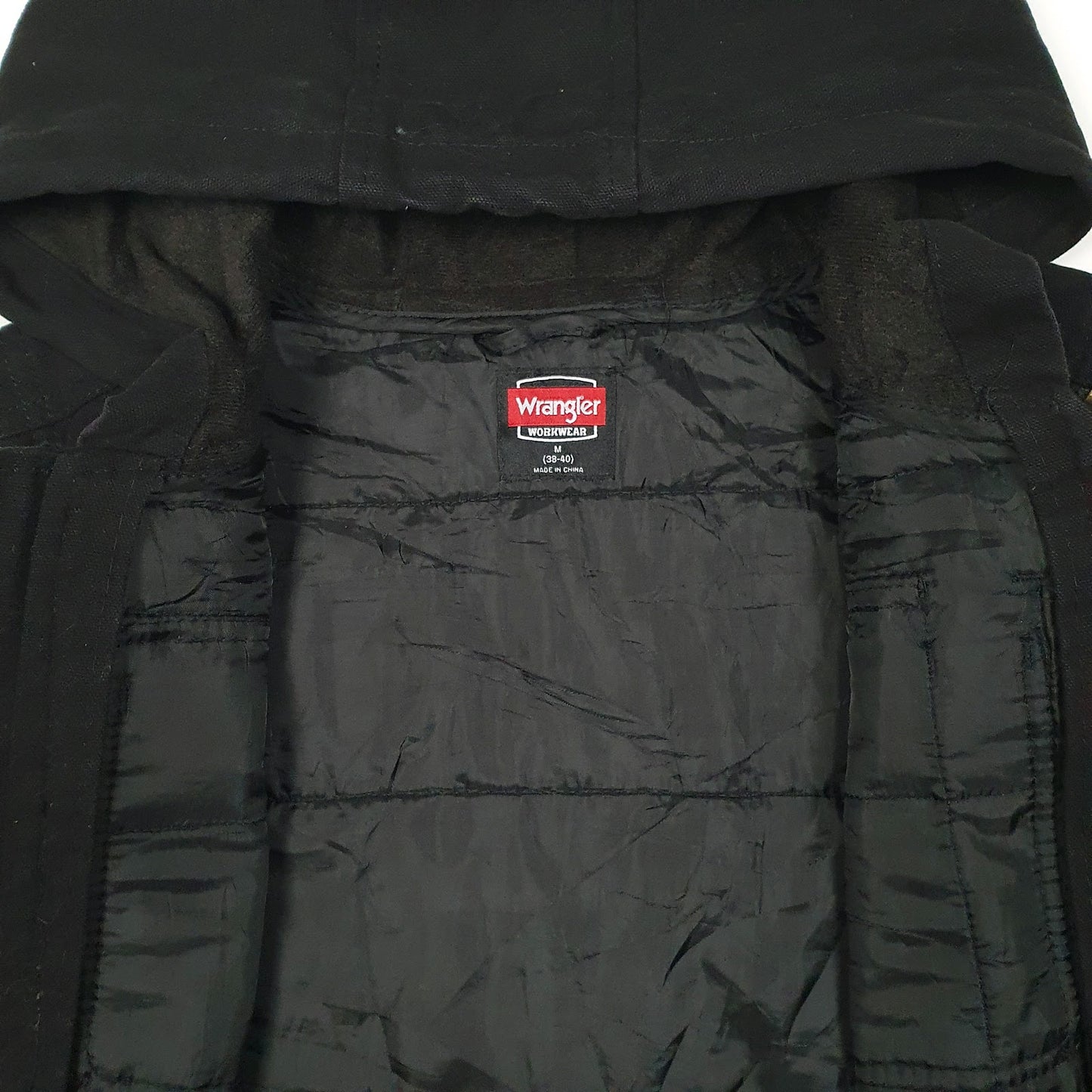 Mens Black Wrangler Hoodie  Coat