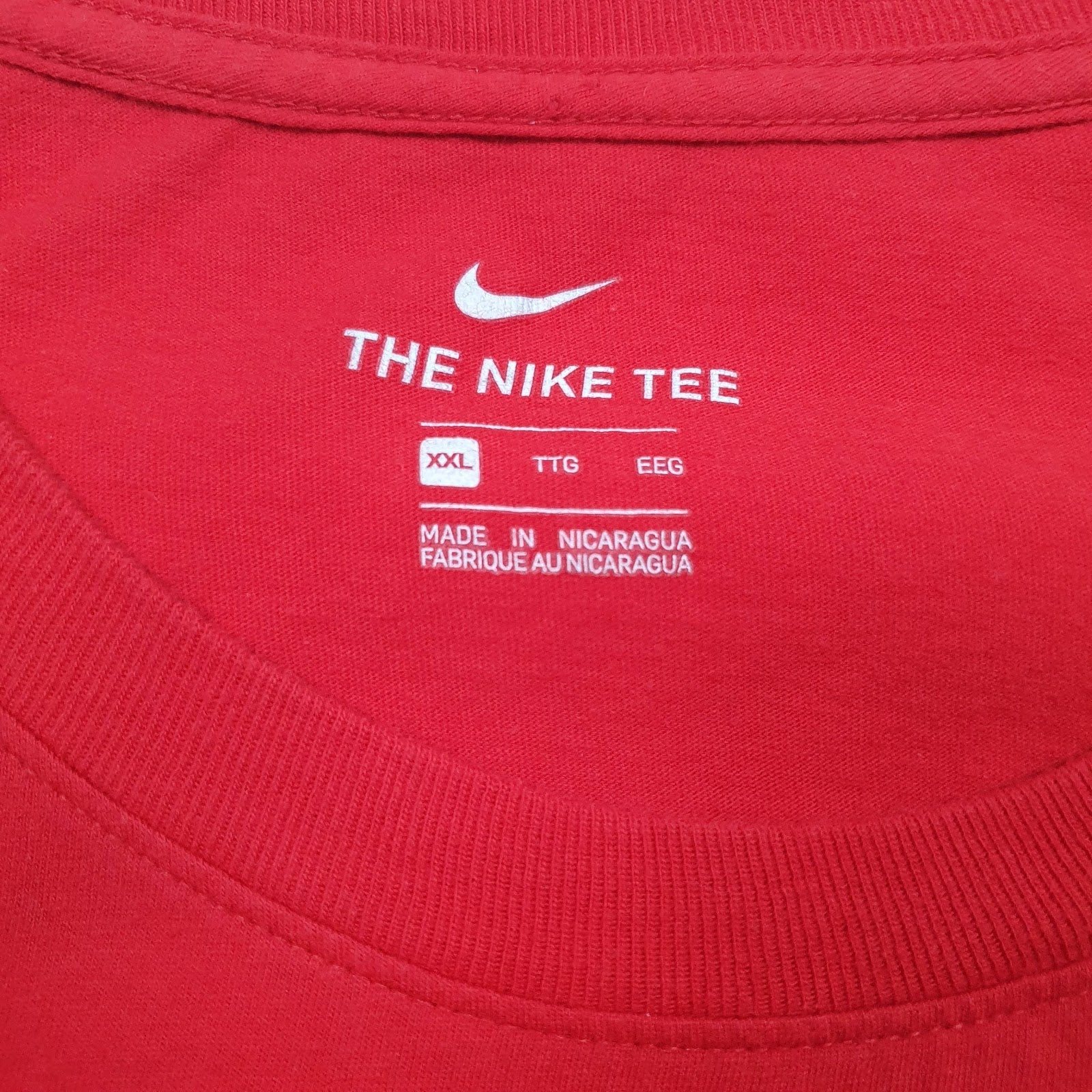 Mens Red Nike   T Shirt