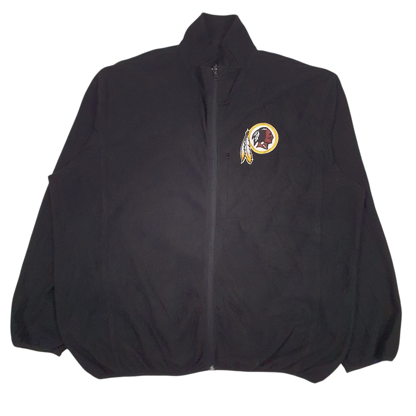 Mens Black NFL Washington Redskins Full Zip Jumper