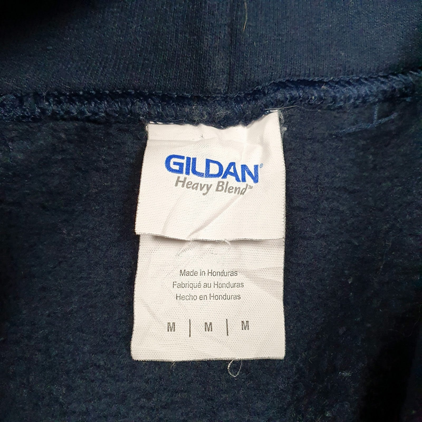Mens Navy Gildan  Hoodie Jumper