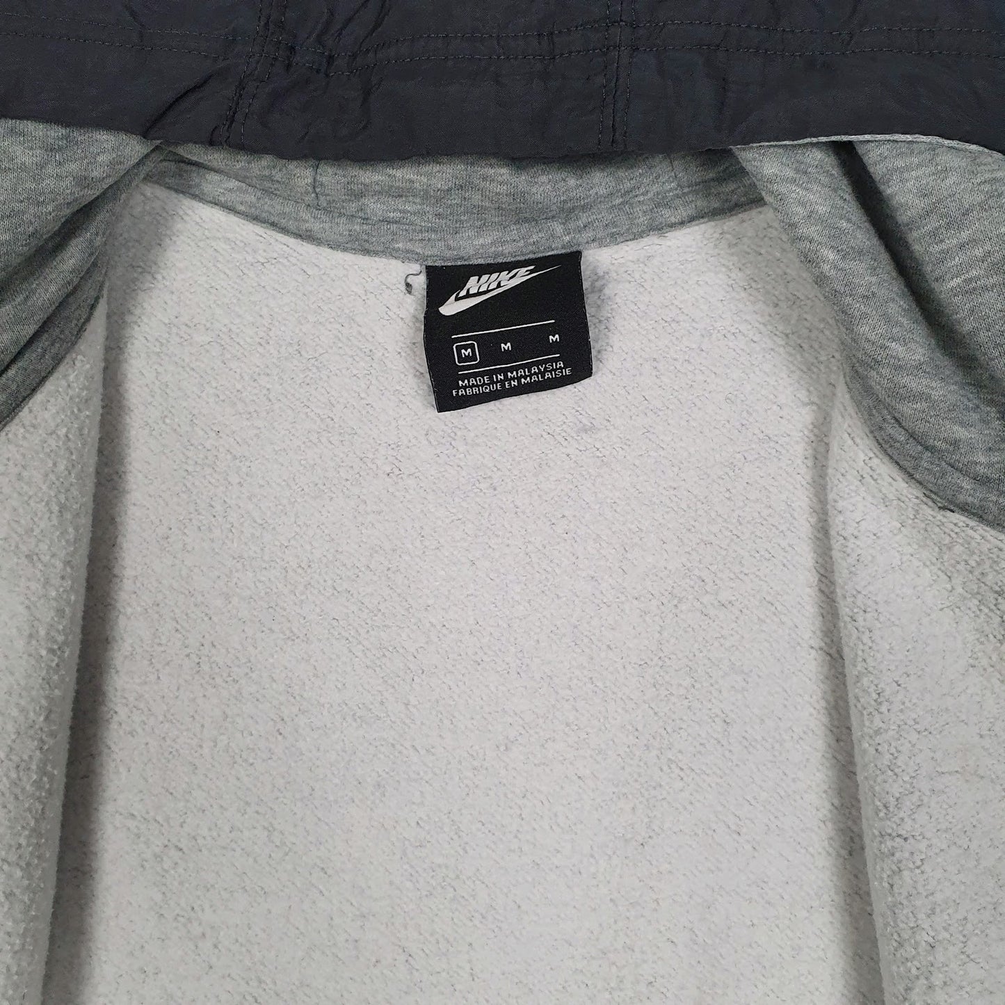 Mens Grey Nike Hoodie Full Zip Jumper