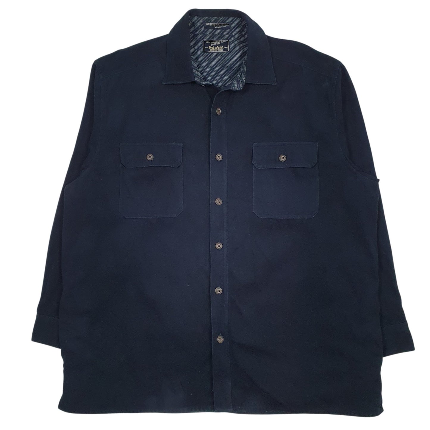 Mens Navy Levis Padded Full Zip Coat
