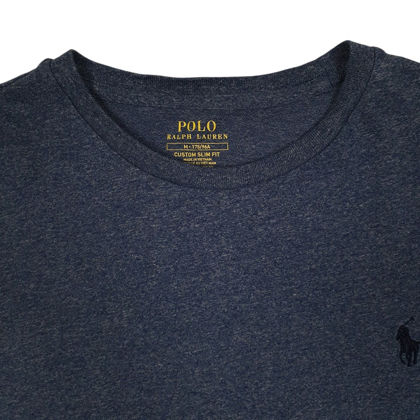 Mens Blue Polo Ralph Lauren Custom Slim Fit  T Shirt