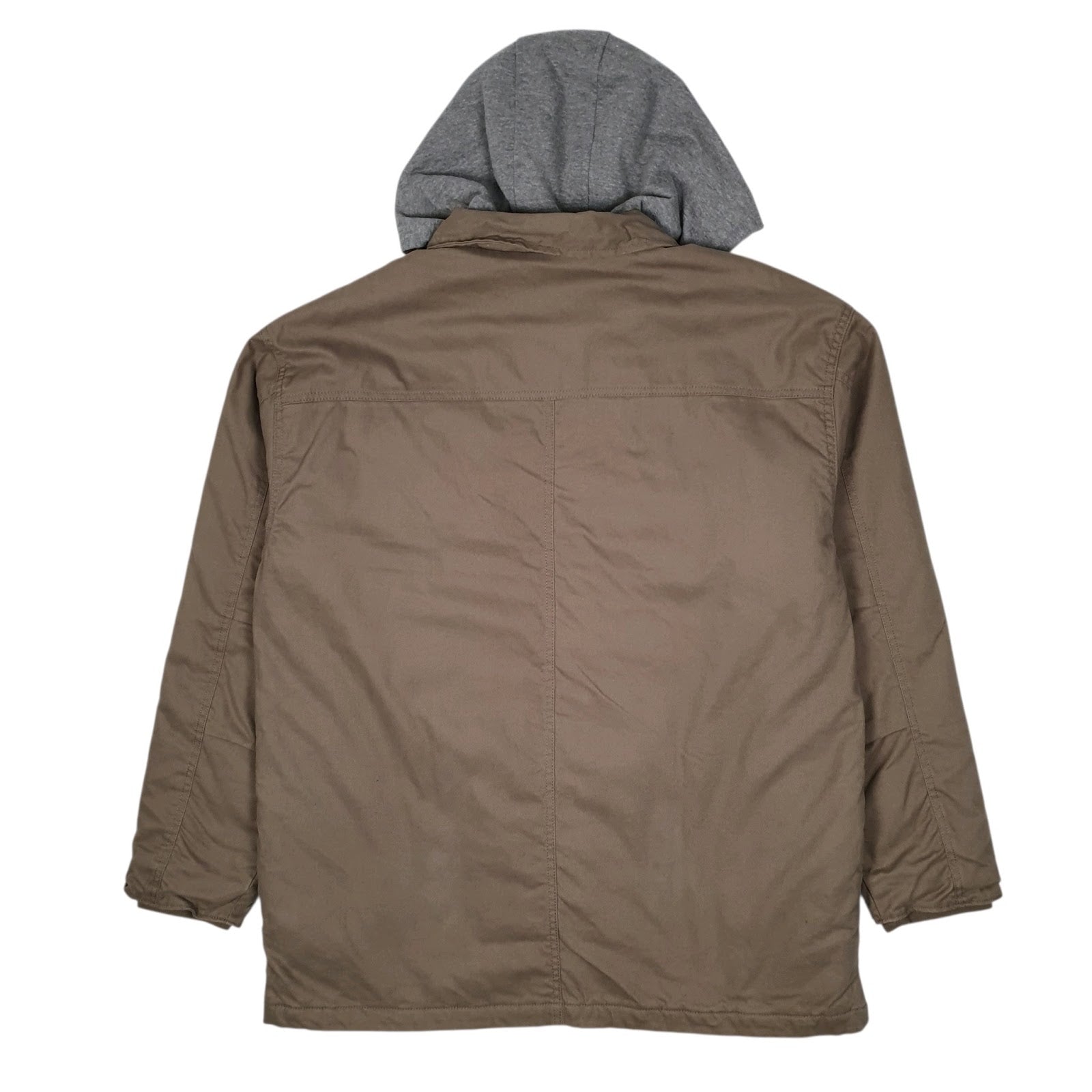 Mens Grey Wrangler Chore Hoodie Windbreaker Hoodie Coat