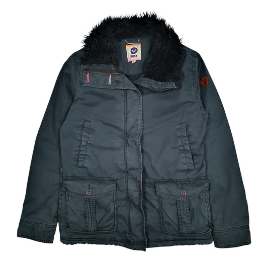 Womens Navy Roxy Padded  Coat