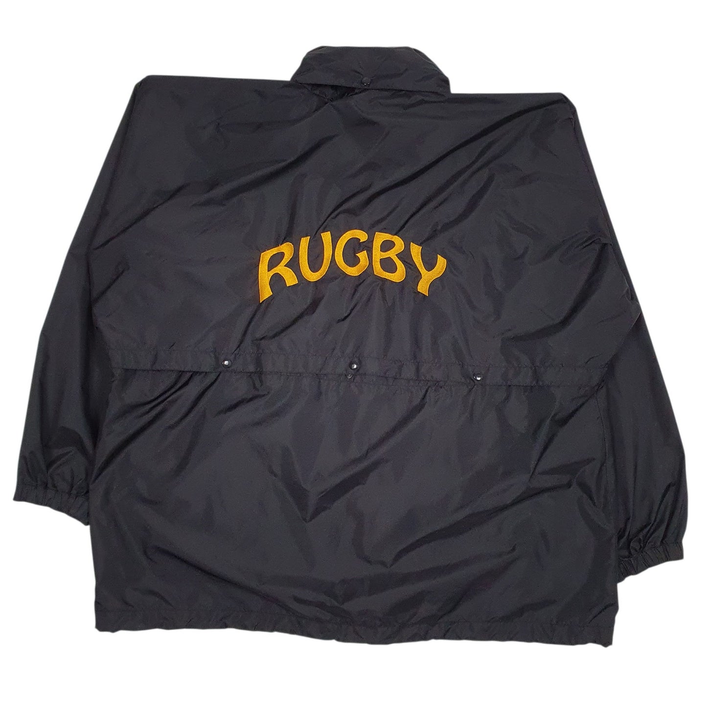 Mens Black Kobe Rugby Hoodie Coat