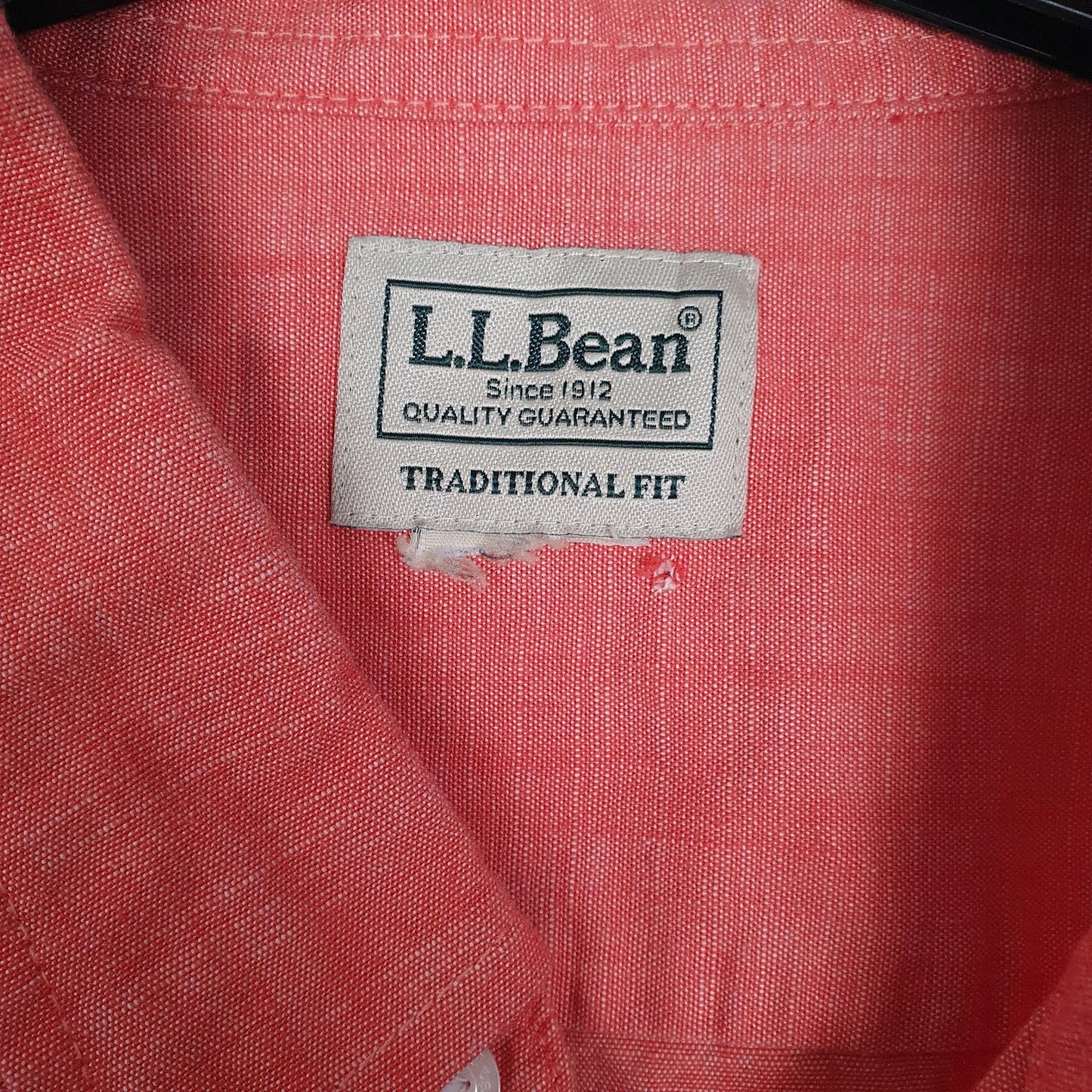 Mens Red L.L.Bean   Shirt