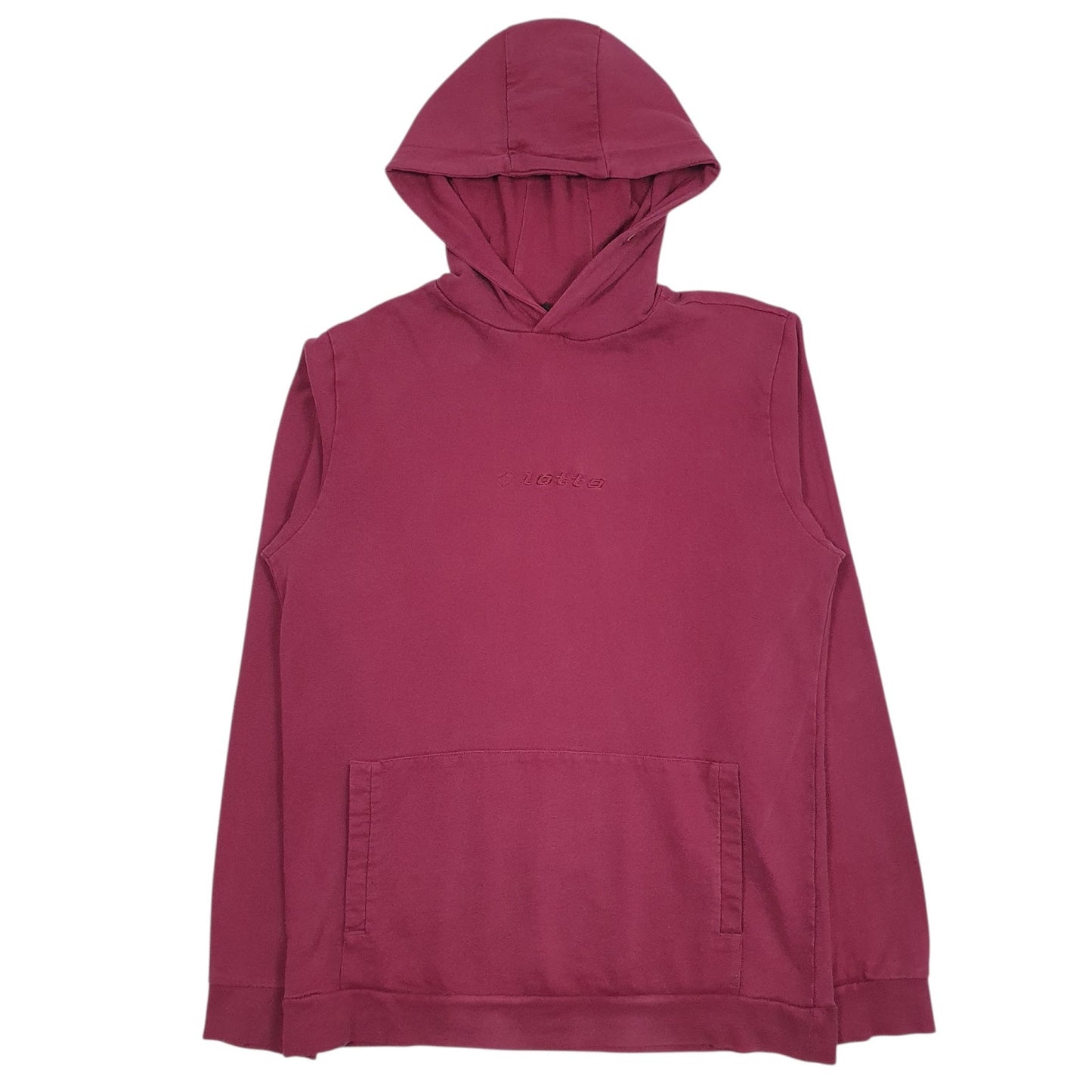 Mens Burgundy Lotto  Hoodie Jumper
