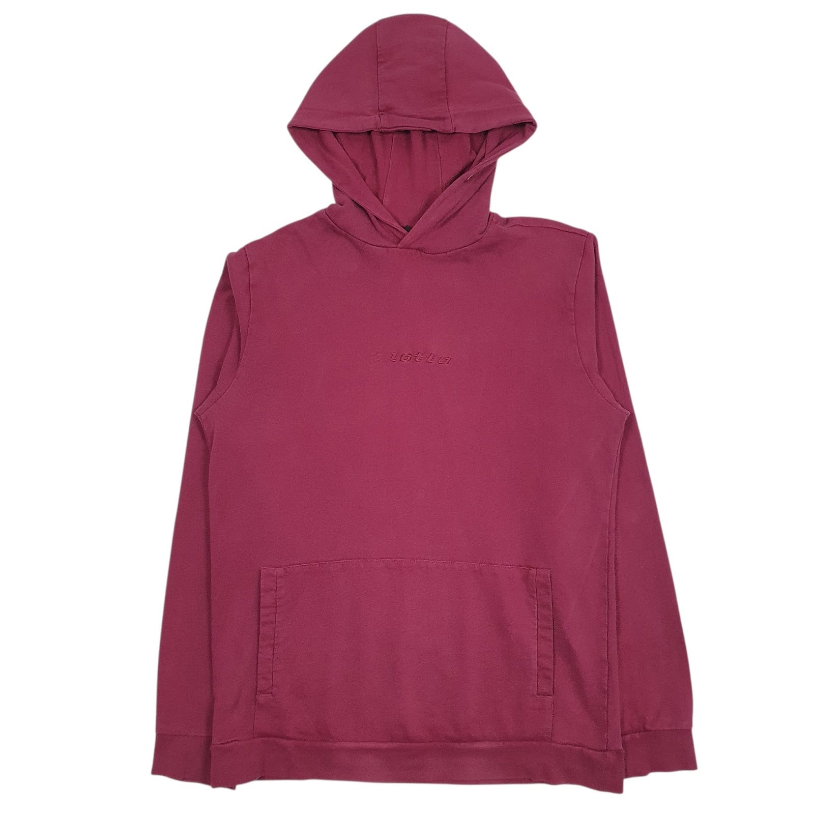 Mens Burgundy Lotto  Hoodie Jumper