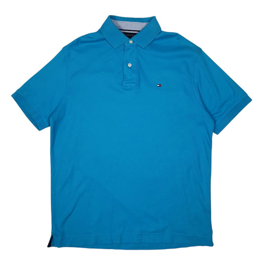 Mens Blue Tommy Hilfiger  Short Sleeve Polo Shirt