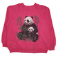 Womens Pink Tultex Graphic Vintage 90s Made In USA Crewneck Jumper