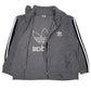 Womens Grey Adidas  Full Zip Jumper