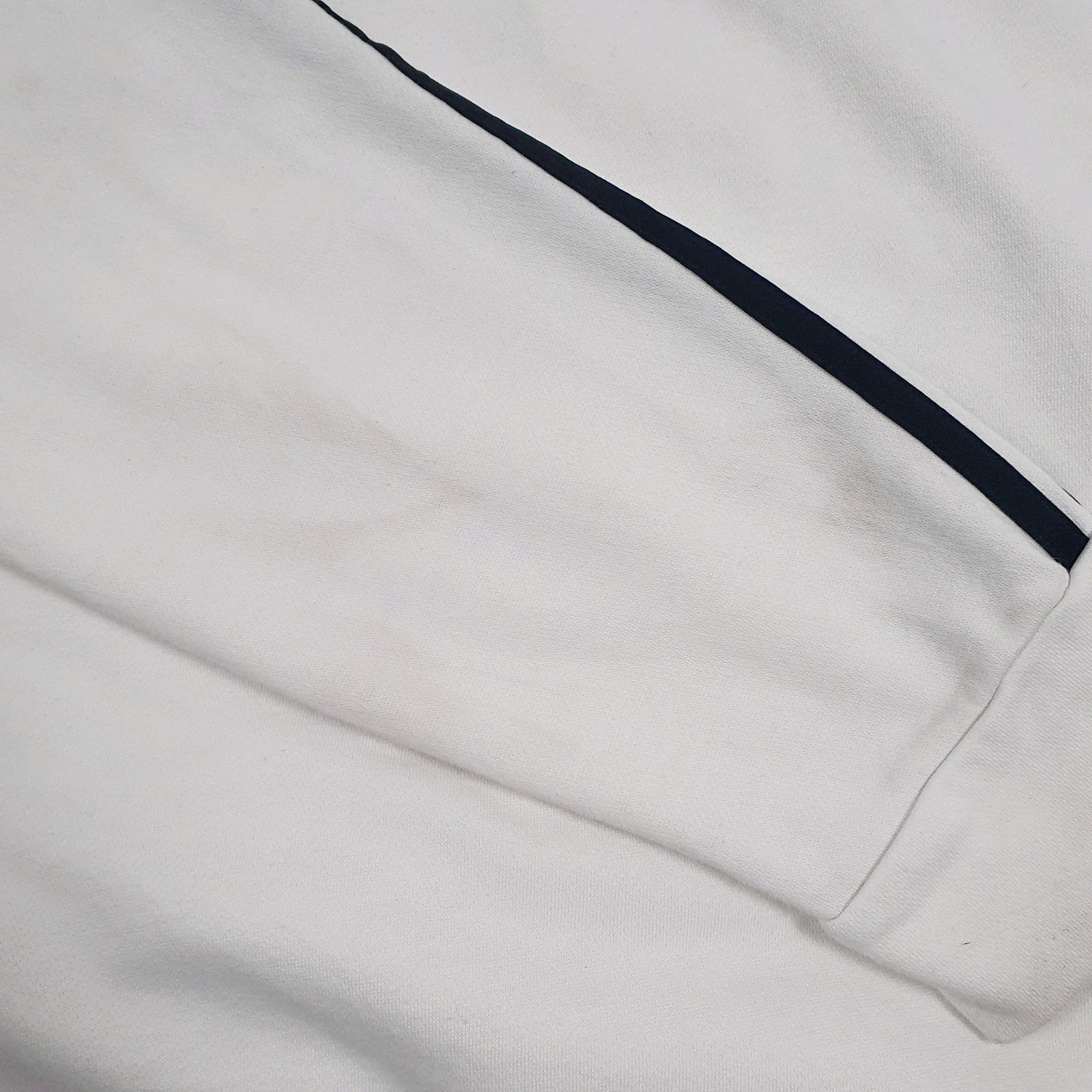 Mens White Adidas Spellout Hoodie Jumper