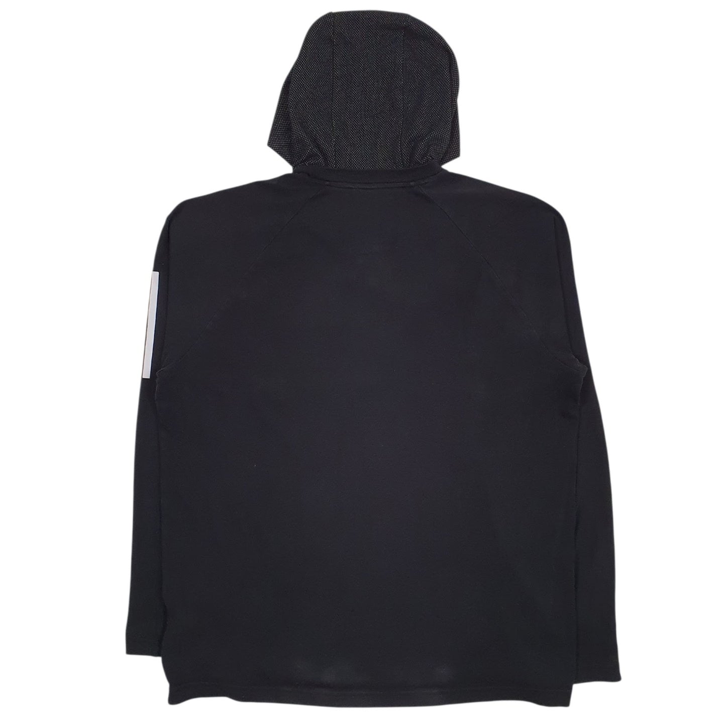 Mens Black Adidas Active Wear Lightweight Hoodie Jumper