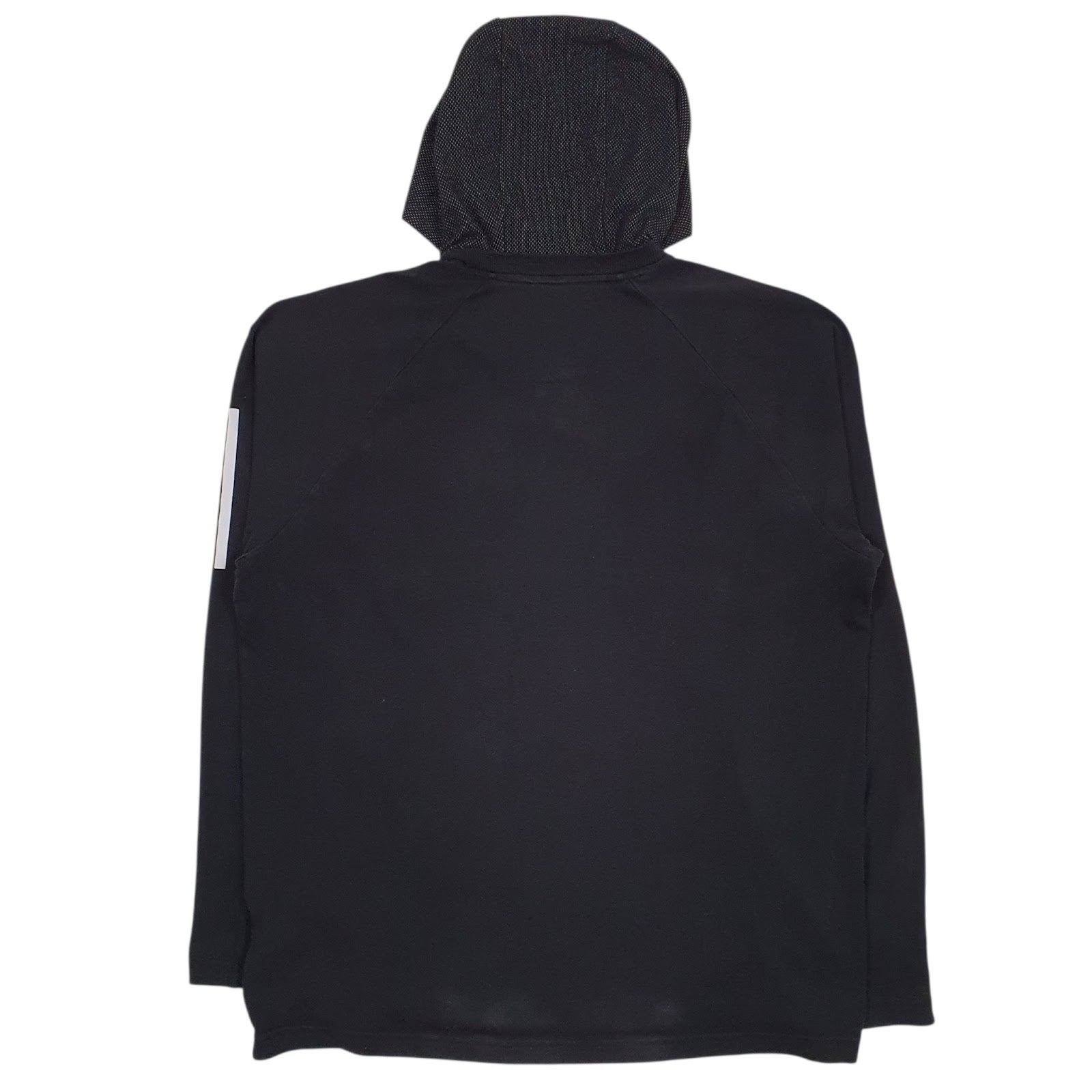Mens Black Adidas Active Wear Lightweight Hoodie Jumper