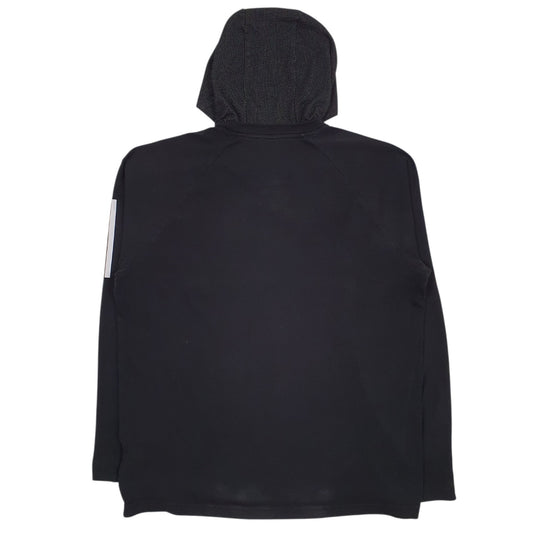 Mens Black Adidas Active Wear Lightweight Hoodie Jumper