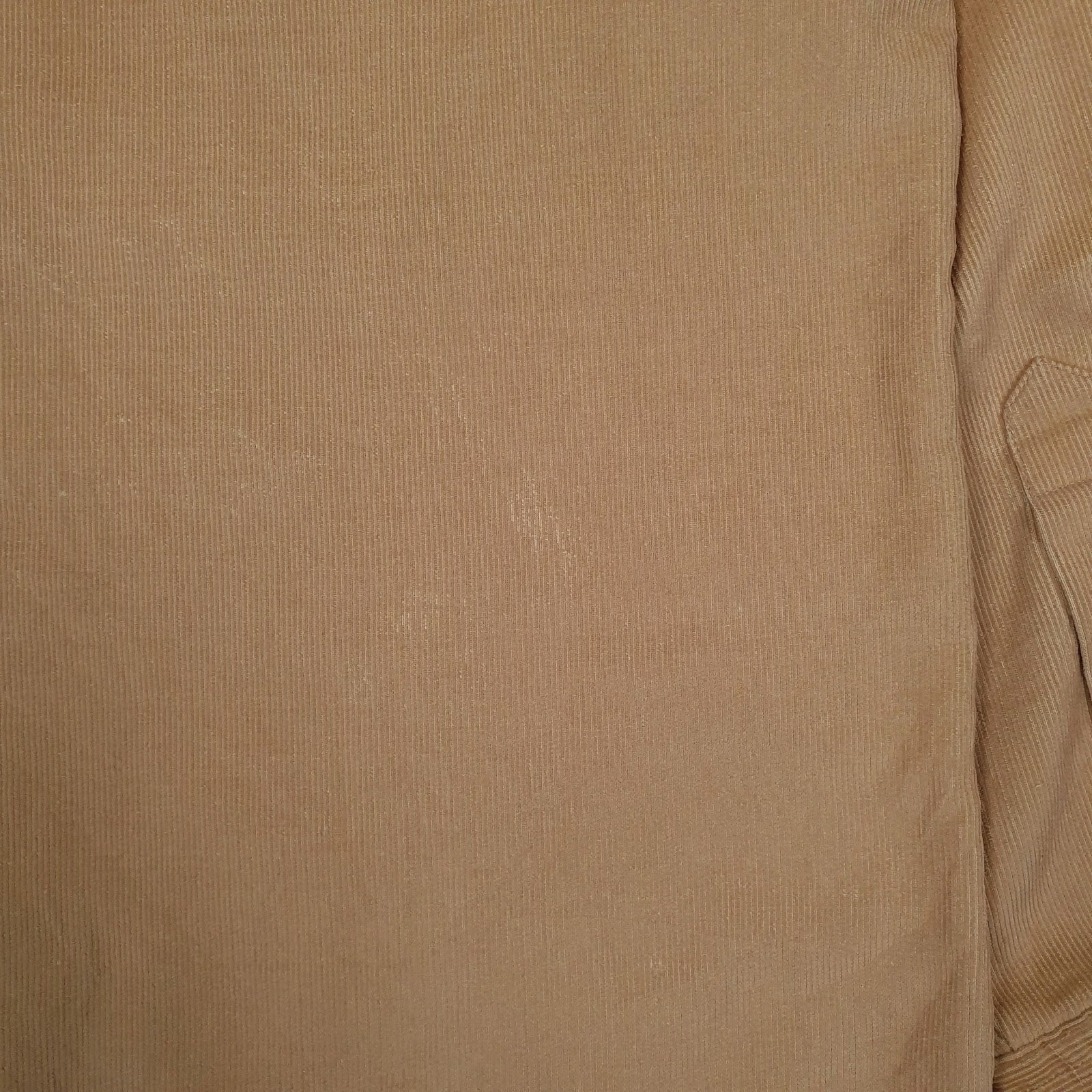 Mens Beige Lee Vintage 80s Cordoroy Western Pearl Snap  Shirt