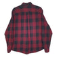 Mens Red Eddie Bauer Flannel  Shirt