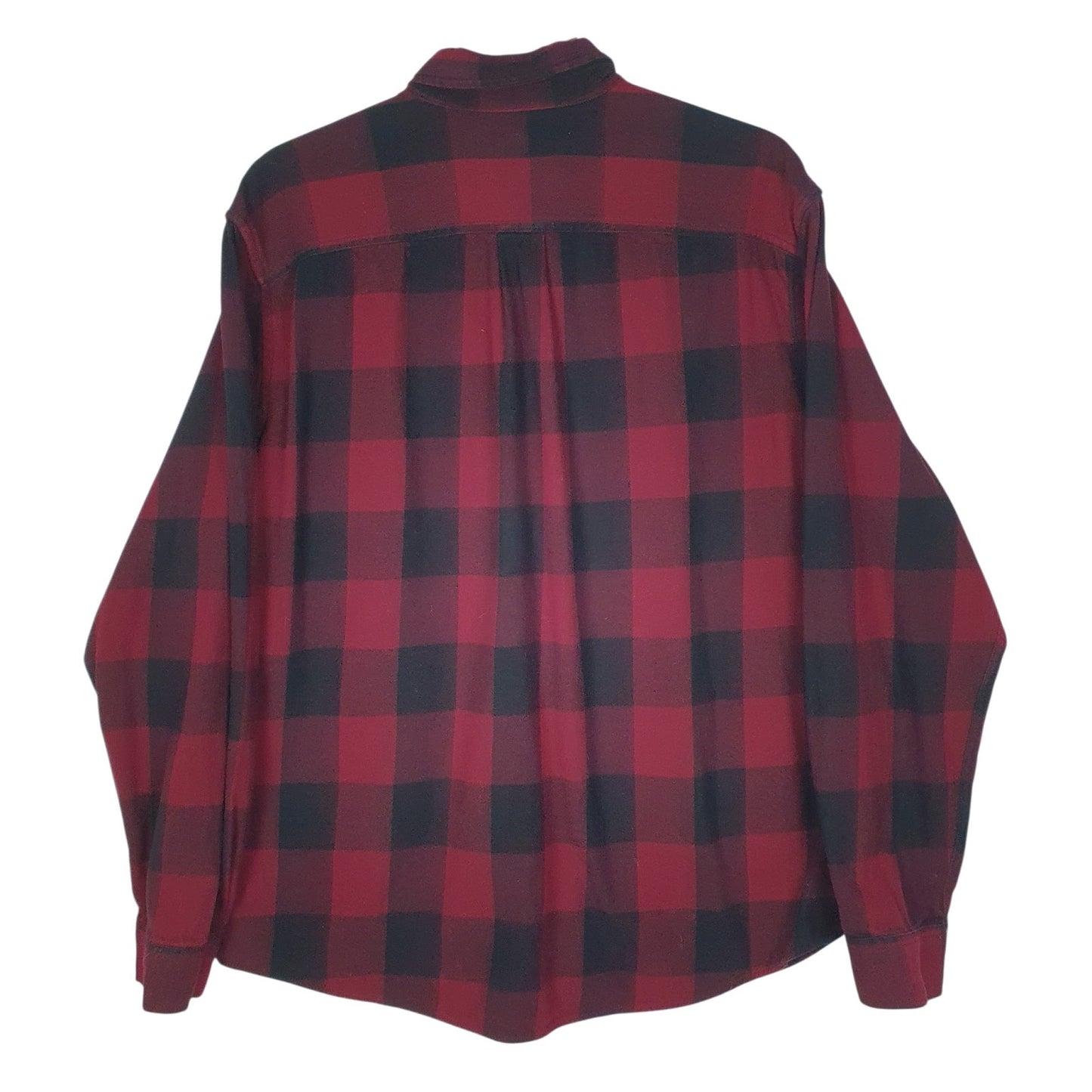 Mens Red Eddie Bauer Flannel  Shirt