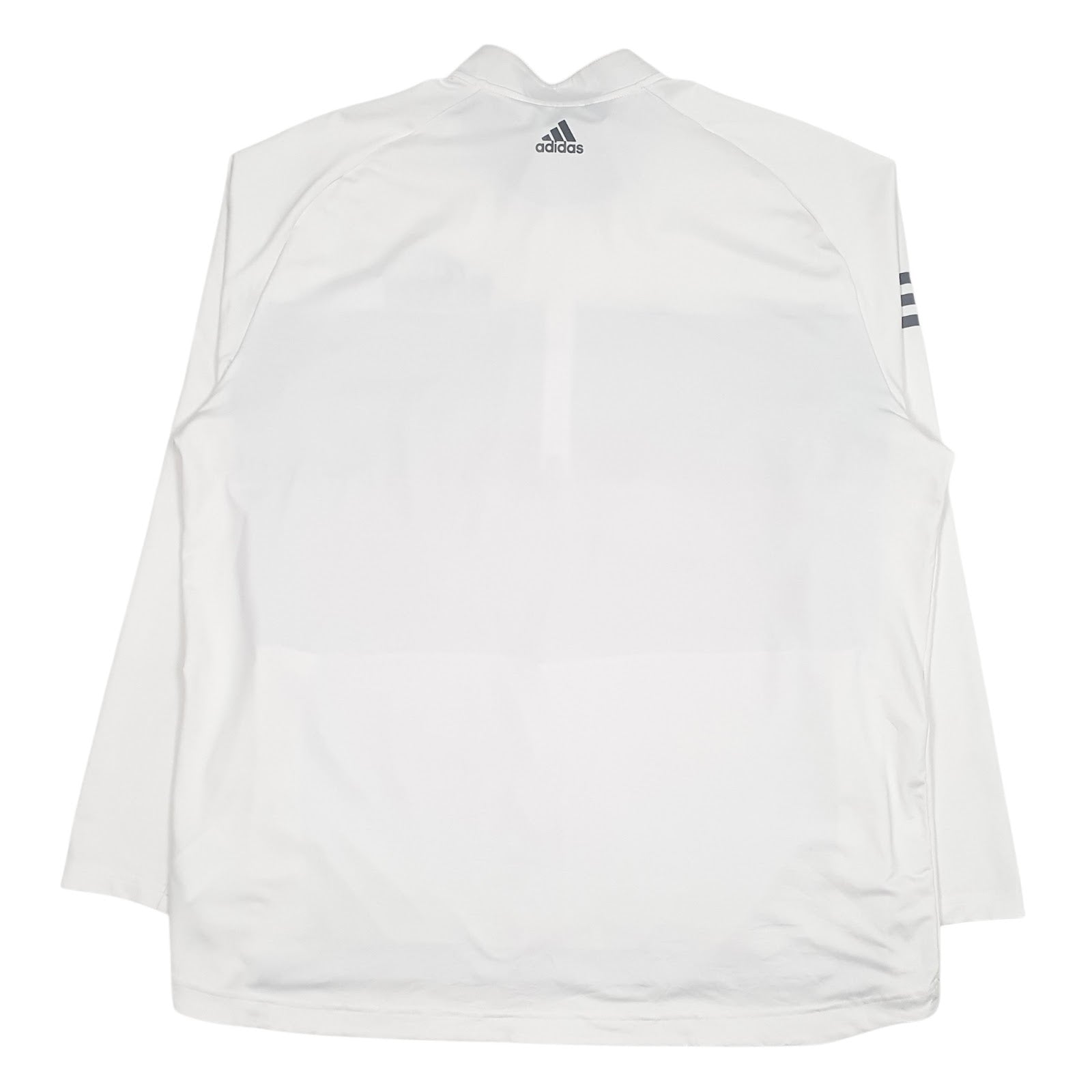 Mens Adidas White Quarter Zip Active Wear Hill-Murray Pioneers