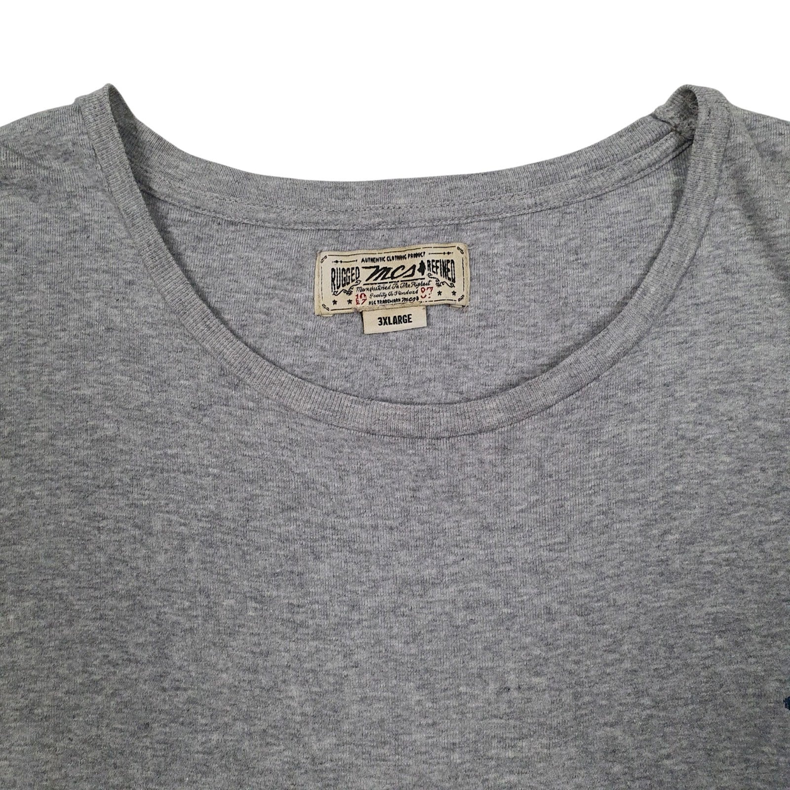 Mens Grey MCS   T Shirt