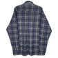 Mens Blue Canada Forest Vintage Flannel  Shirt