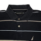 Mens Navy Nautica  Quarter Zip Polo Shirt
