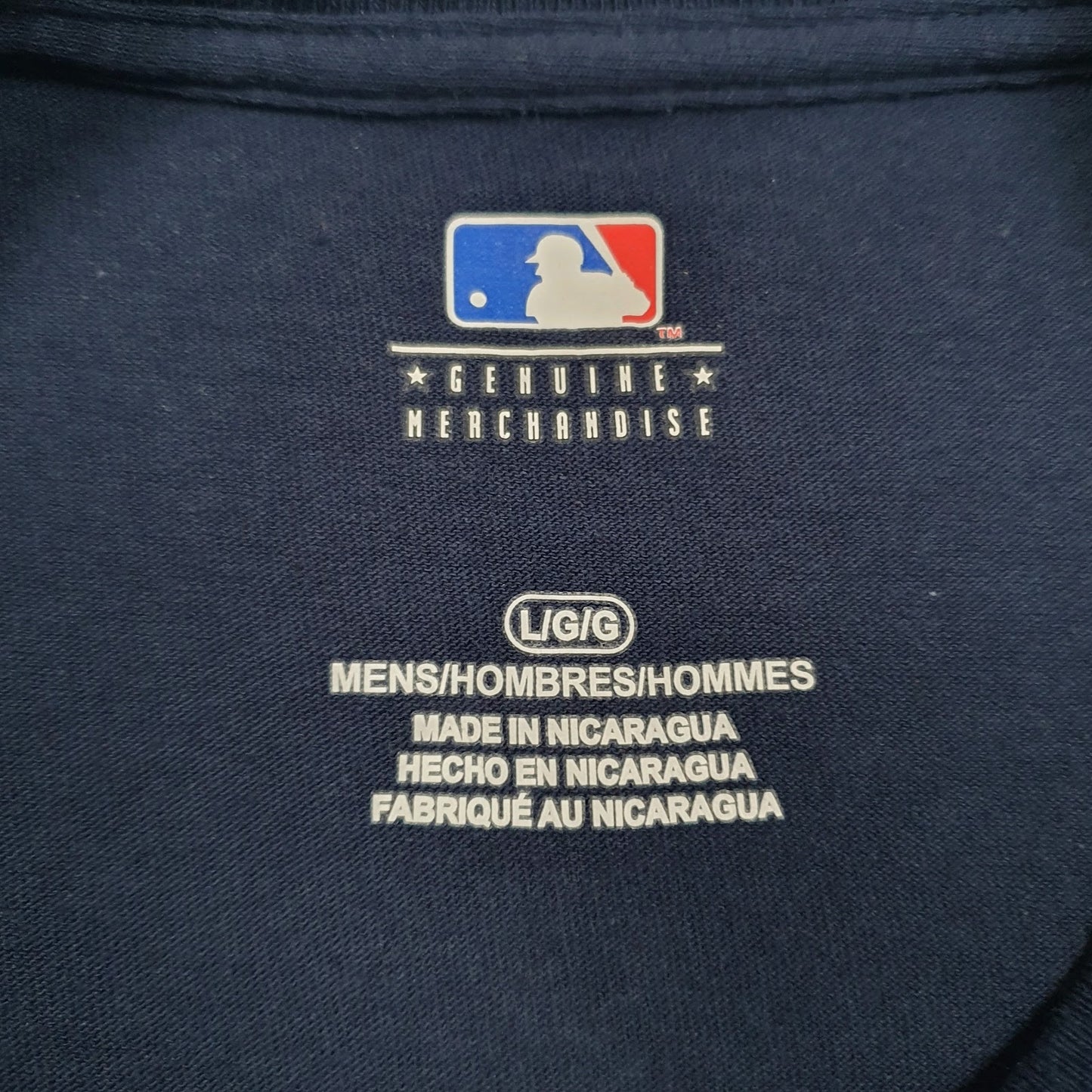 Mens Navy MLB Boston Red Sox  T Shirt