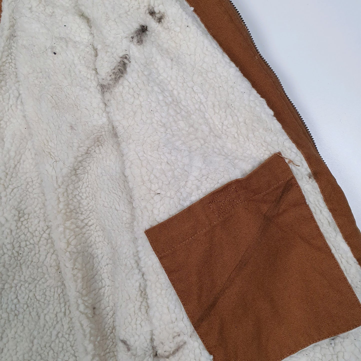 Mens Brown Lee Sherpa Lined Active  Coat