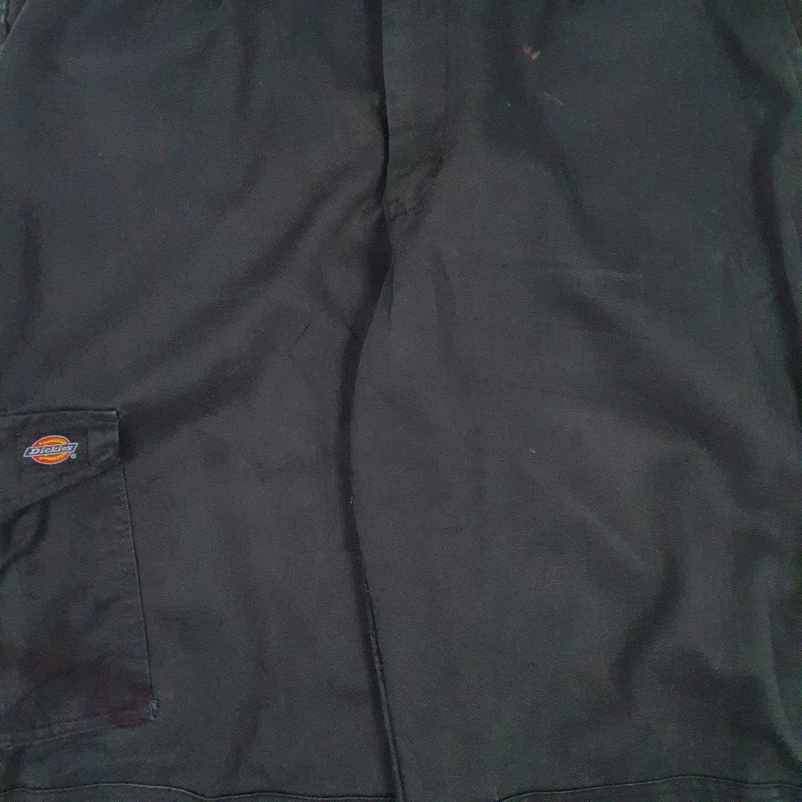 Mens Black Dickies Workwear Double Knee  Trousers