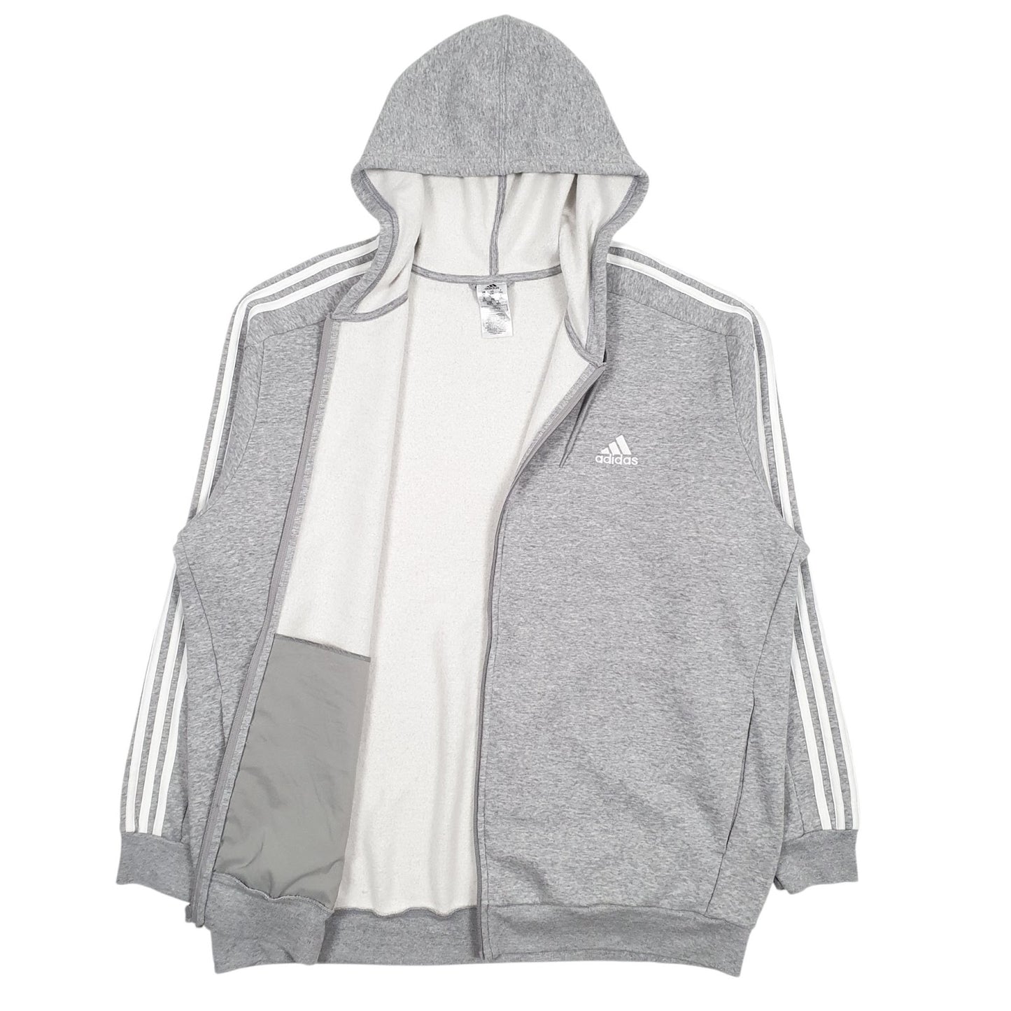 Mens Grey Adidas  Full Zip Jumper
