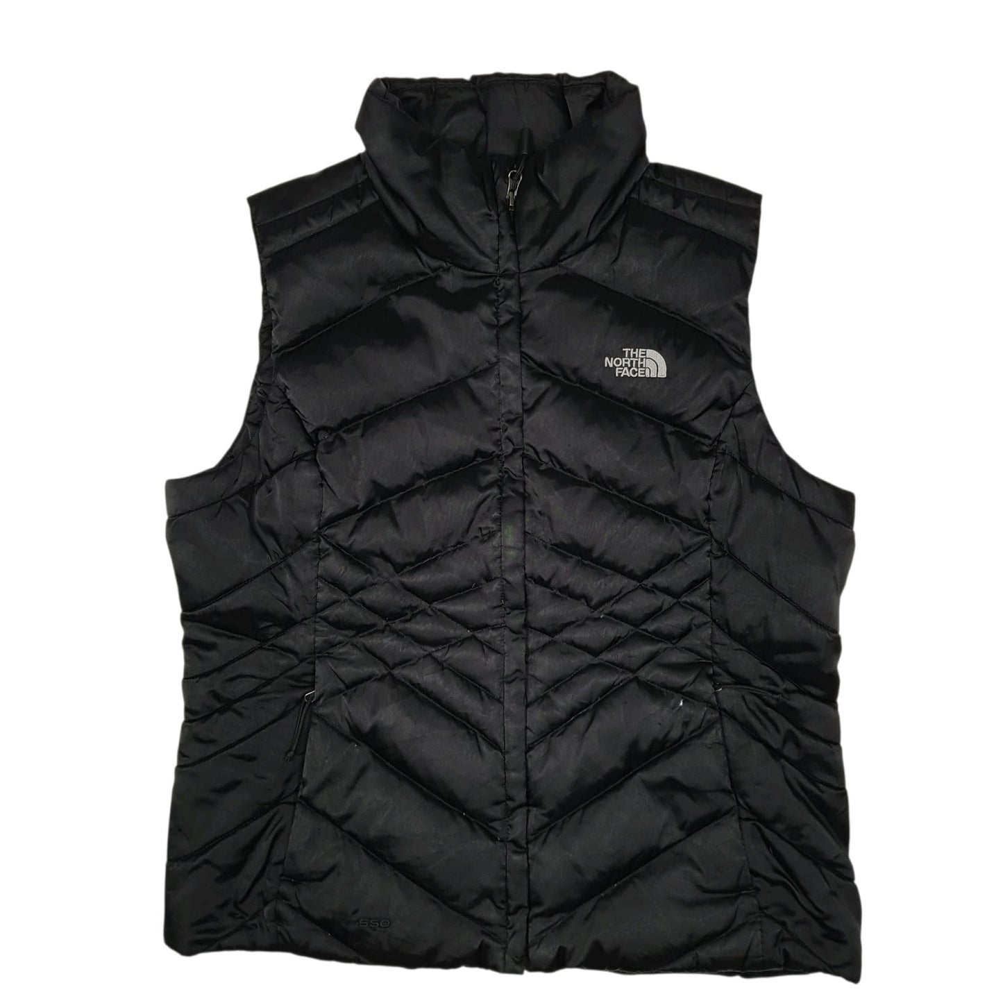 Womens Black The North Face Puffer 550 Hoodie Coat