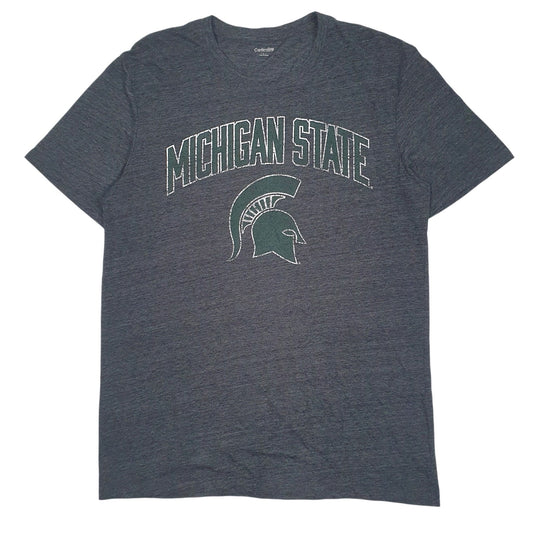 Mens Grey Captivating Apparel Michigan State Short Sleeve T Shirt