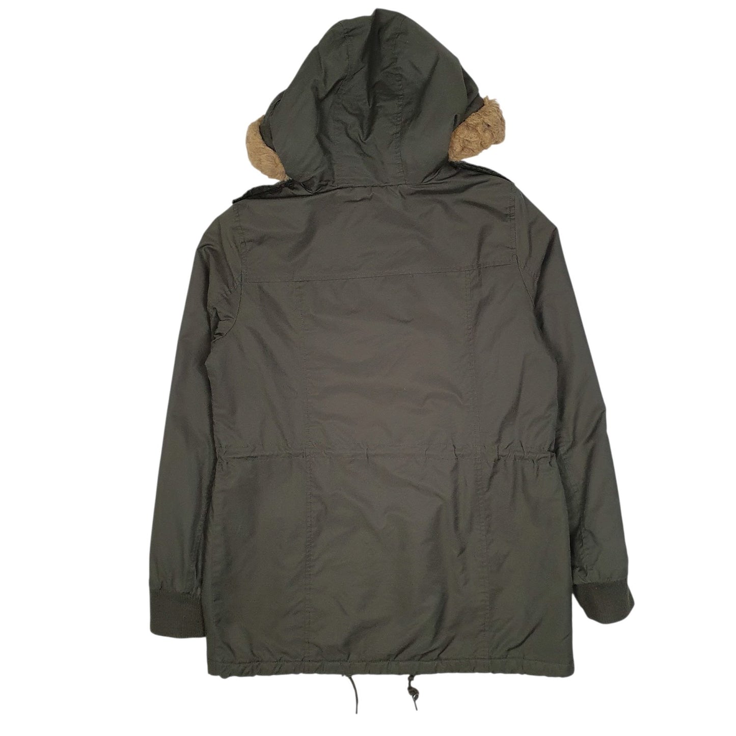 Mens Green Levis Military Sherpa Lined  Coat