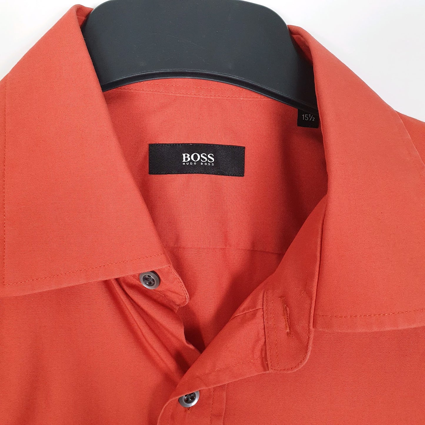 Mens Orange Hugo Boss   Shirt