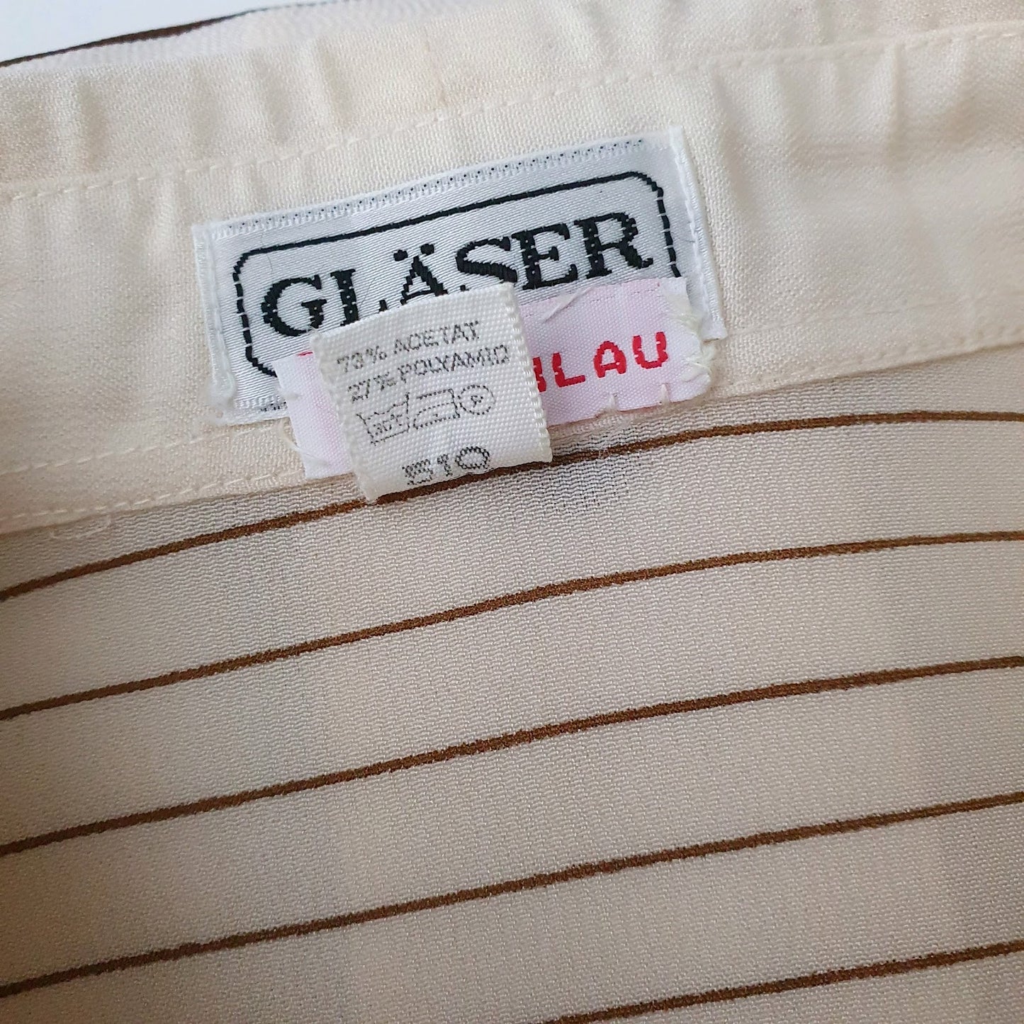 Womens Cream Glaser Vintage 90s  Shirt