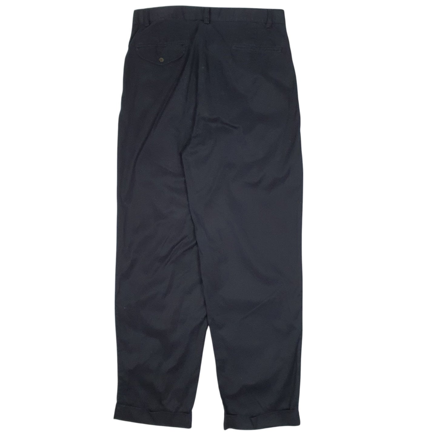 Mens Navy Polo Ralph Lauren Hammond Pant Double Pleated  Trousers