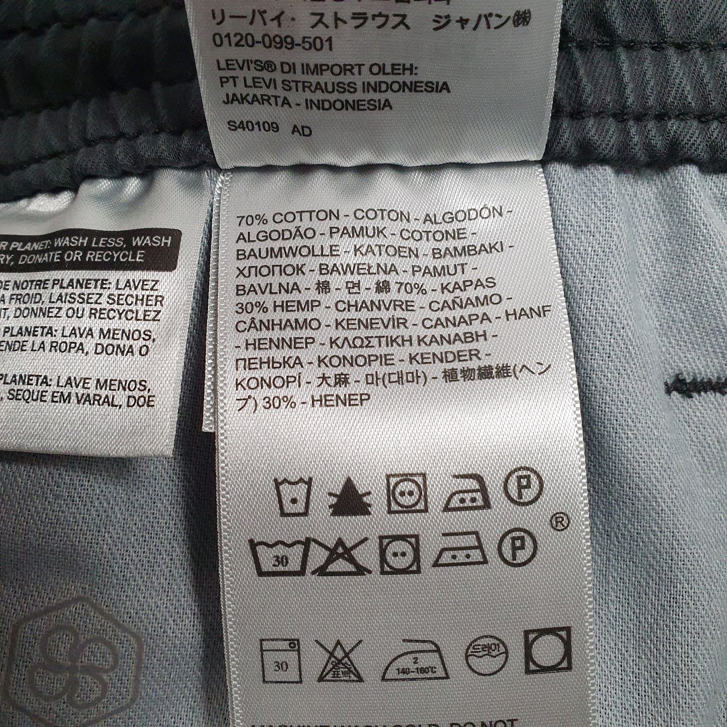 Mens Grey Levis Carpenter  Trousers