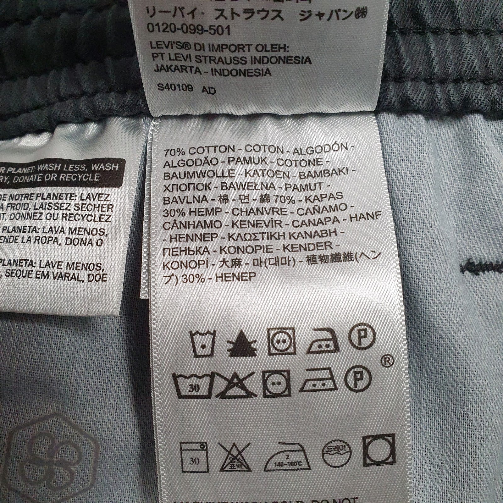 Mens Grey Levis Carpenter  Trousers