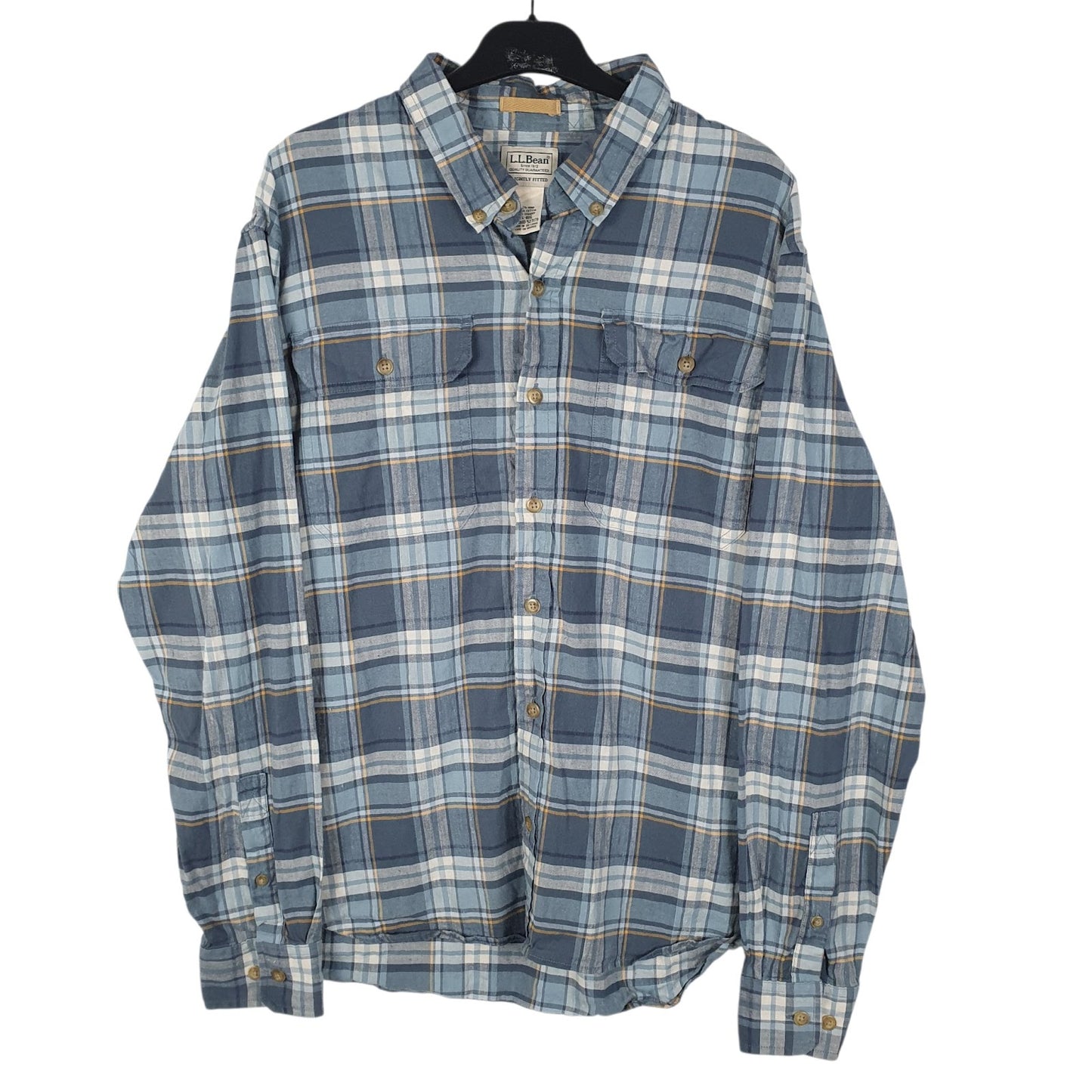 Mens Blue L.L.Bean  Long Sleeve Shirt