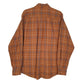 Mens Orange Eddie Bauer Flannel  Shirt