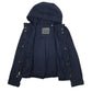 Womens Navy Levis Workwear Parka Hoodie Coat