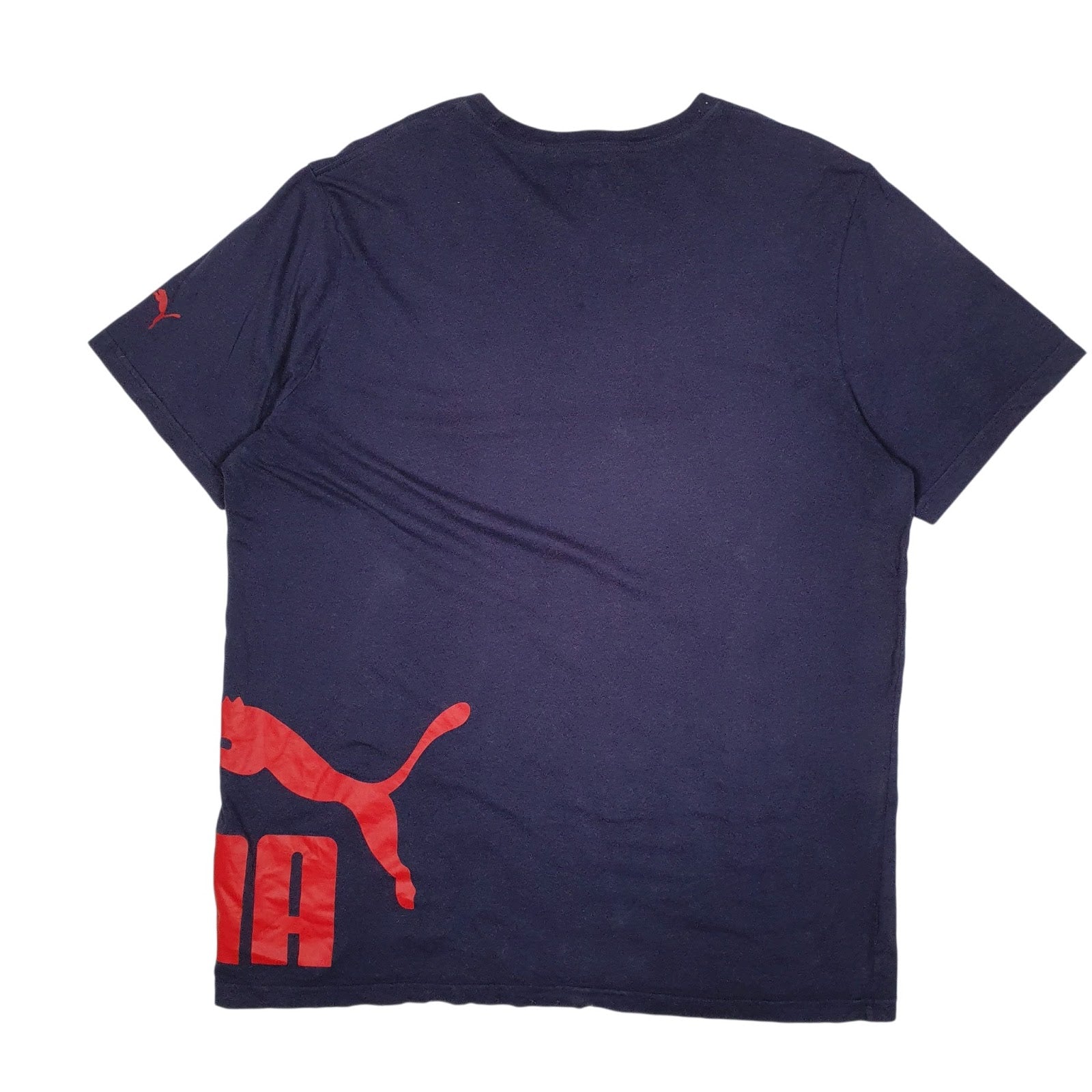 Mens Navy Puma   T Shirt