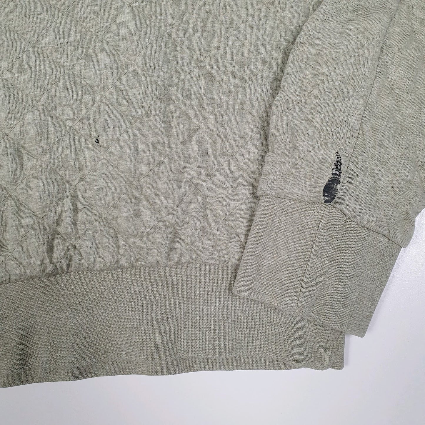 Womens Green Patagonia Quilted Crewneck Jumper