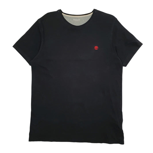 Mens Black Timberland  Short Sleeve T Shirt