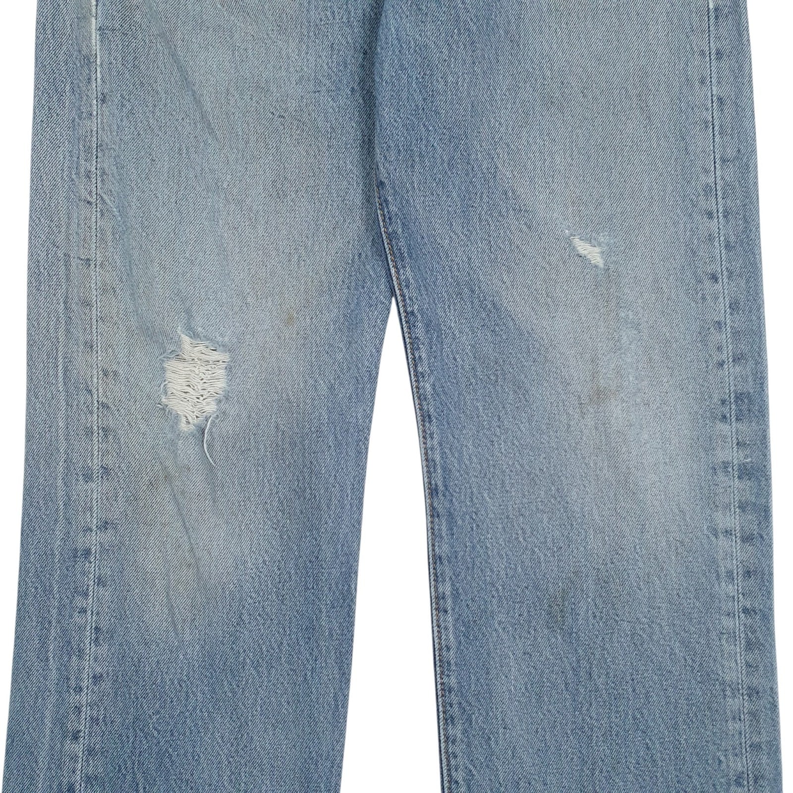 Mens Blue Levis Distressed  Jeans