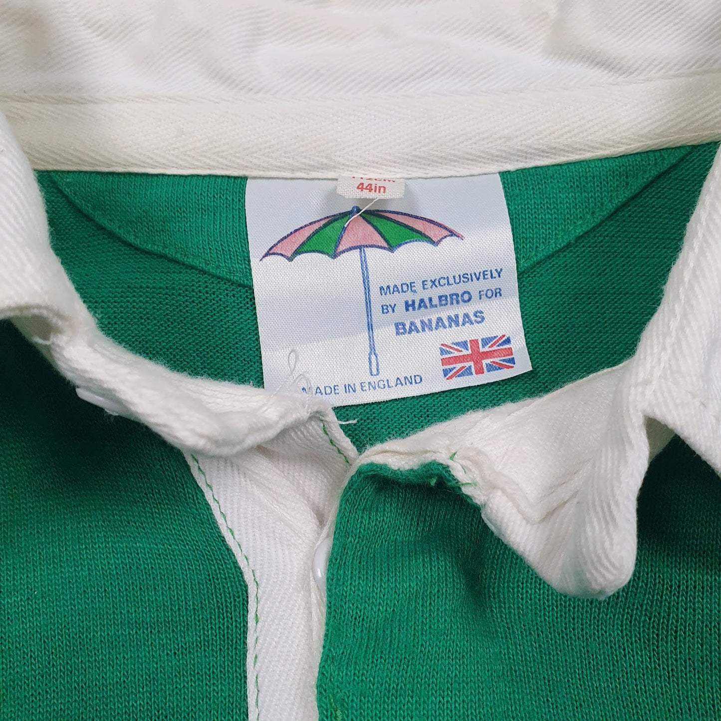 Mens Green Bananas Rugby Vintage Bermuda Rugby  Polo Shirt