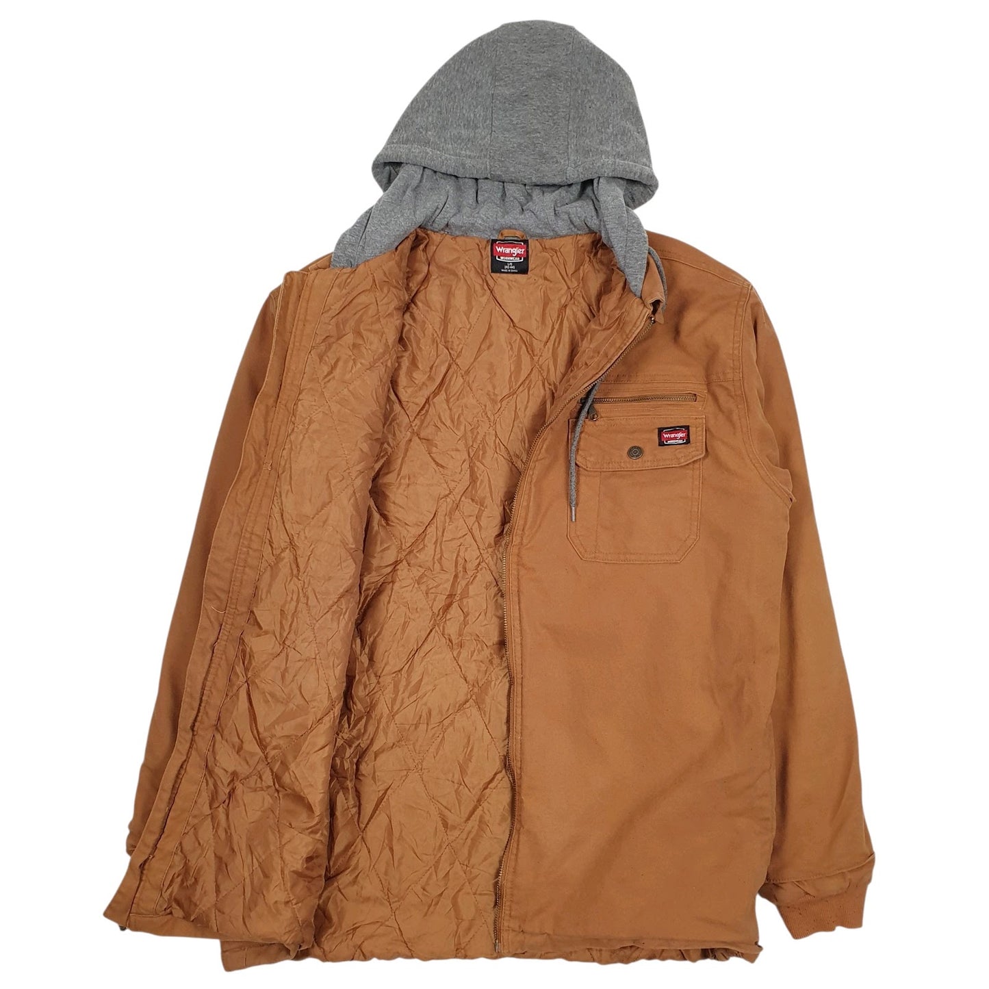 Mens Brown Wrangler Padded  Coat