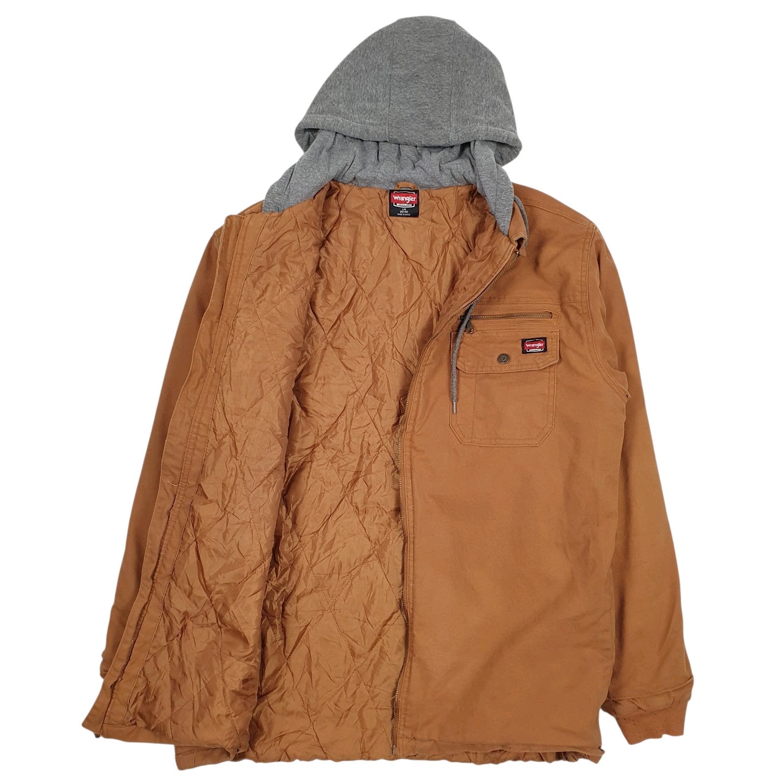 Mens Brown Wrangler Padded  Coat