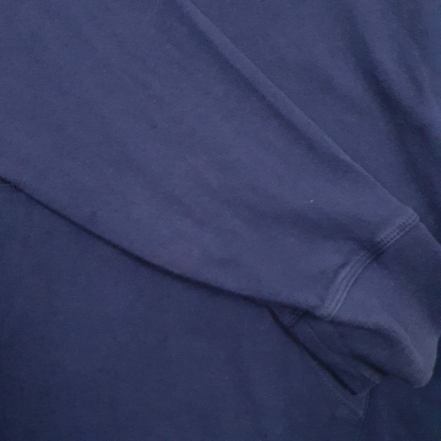 Womens Navy Champion Spellout Lightweight Hoodie Jumper